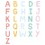 Autocollant mural Alphabet par Décor Imprimé x Petit Strudel