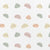 Décor Imprimé Échantillon Murale Nuages et arcs-en-ciel pastels blanc Vinyle texturé