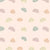 Décor Imprimé Échantillon Murale Nuages et arcs-en-ciel pastels rose Vinyle lisse 